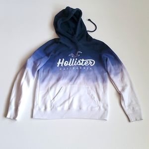Hollister Women's Blue Graphic Hoodie Sweatshirt